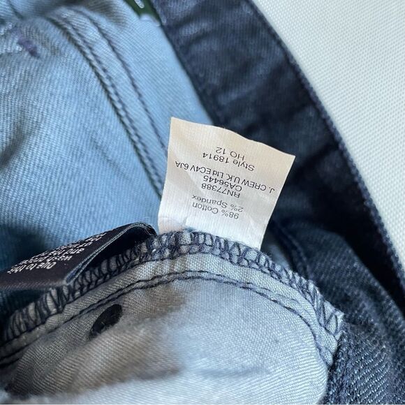 J Crew Toothpick Dark Denim Straight Leg Denim Jeans Women’s Size 26 Short - Picture 9 of 9